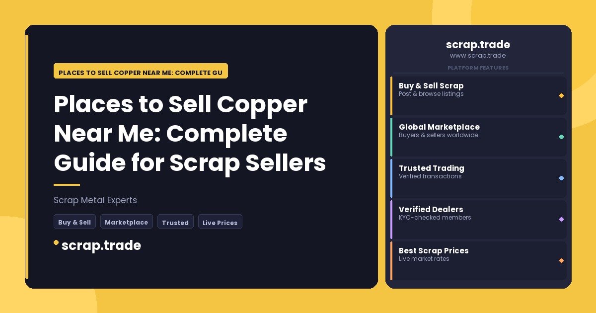 Places to Sell Copper Near Me: Complete Guide for Scrap Sellers - Places to Sell Copper Near Me: Complete Guide for Scrap Sel