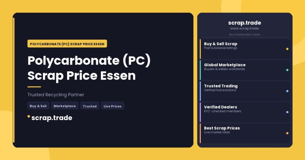 Polycarbonate (PC) Scrap Price Essen - Polycarbonate (PC) Scrap Price Essen