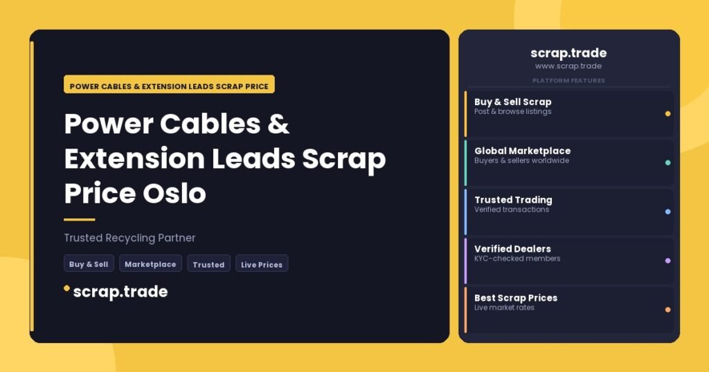 Power Cables & Extension Leads Scrap Price Oslo - Power Cables & Extension Leads Scrap Price Oslo