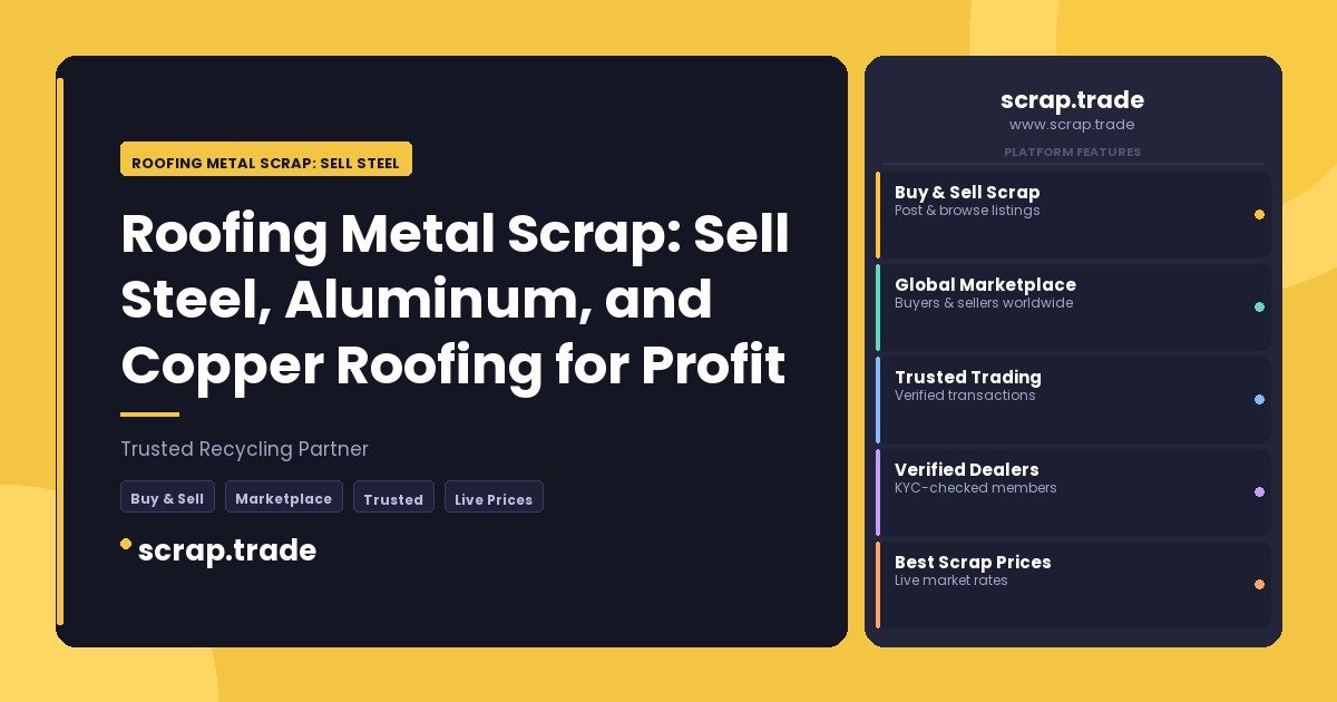 Roofing Metal Scrap: Sell Steel - Roofing Metal Scrap: Sell Steel
