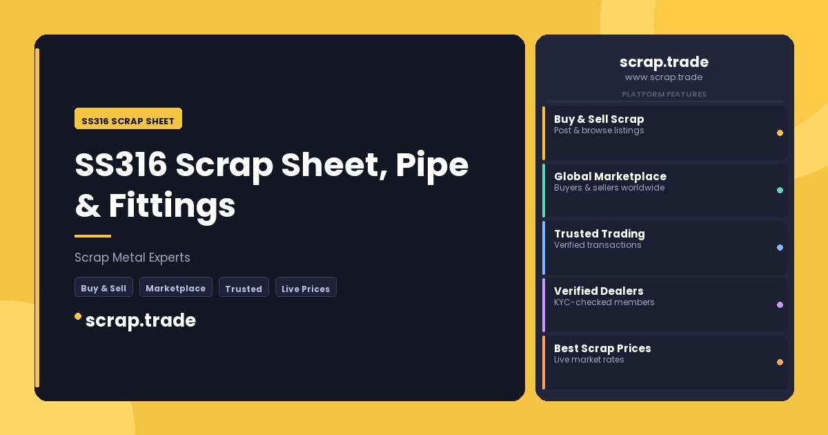 SS316 Scrap Sheet - SS316 Scrap Sheet