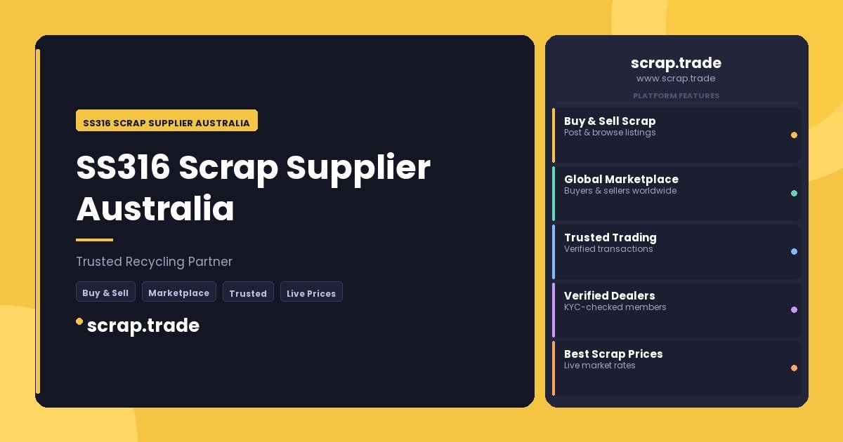 SS316 Scrap Supplier Australia - SS316 Scrap Supplier Australia