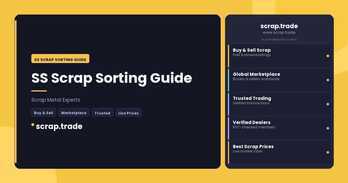 SS Scrap Sorting Guide - SS Scrap Sorting Guide