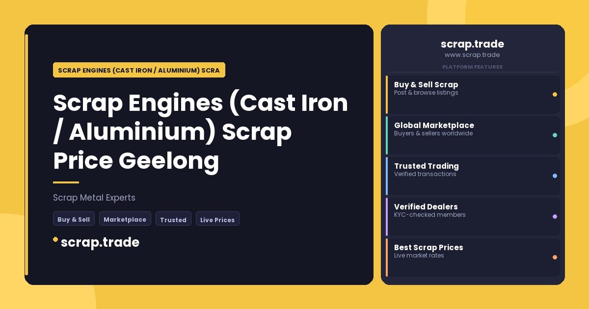 Scrap Engines (Cast Iron / Aluminium) Scrap Price Geelong - Scrap Engines (Cast Iron / Aluminium) Scrap Price Geelong