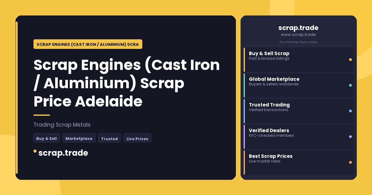 Scrap Engines (Cast Iron / Aluminium) Scrap Price Adelaide - Scrap Engines (Cast Iron / Aluminium) Scrap Price Adelaide
