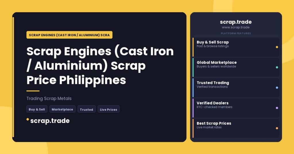 Scrap Engines (Cast Iron / Aluminium) Scrap Price Philippines - Scrap Engines (Cast Iron / Aluminium) Scrap Price Philippines