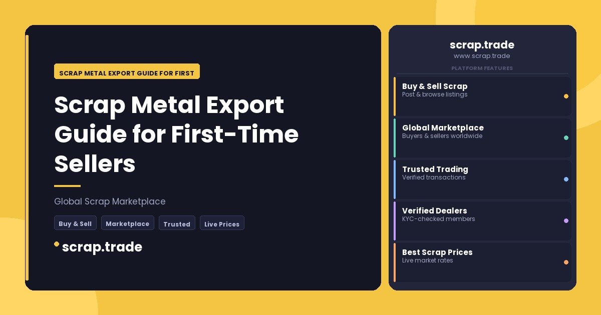 Scrap Metal Export Guide for First - Scrap Metal Export Guide for First