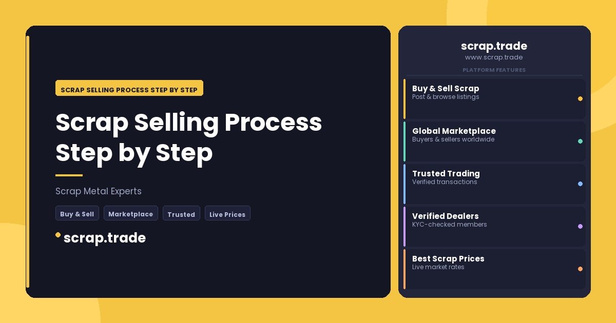 Scrap Selling Process Step by Step - Scrap Selling Process Step by Step