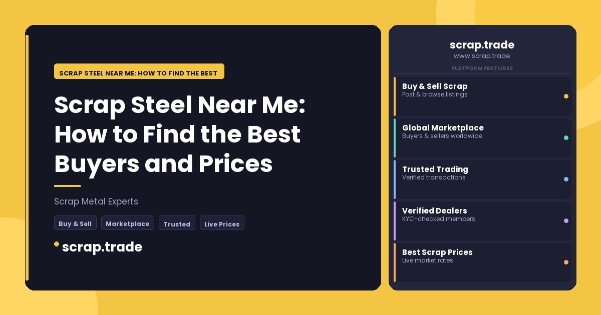 Scrap Steel Near Me: How to Find the Best Buyers and - Scrap Steel Near Me: How to Find the Best Buyers and