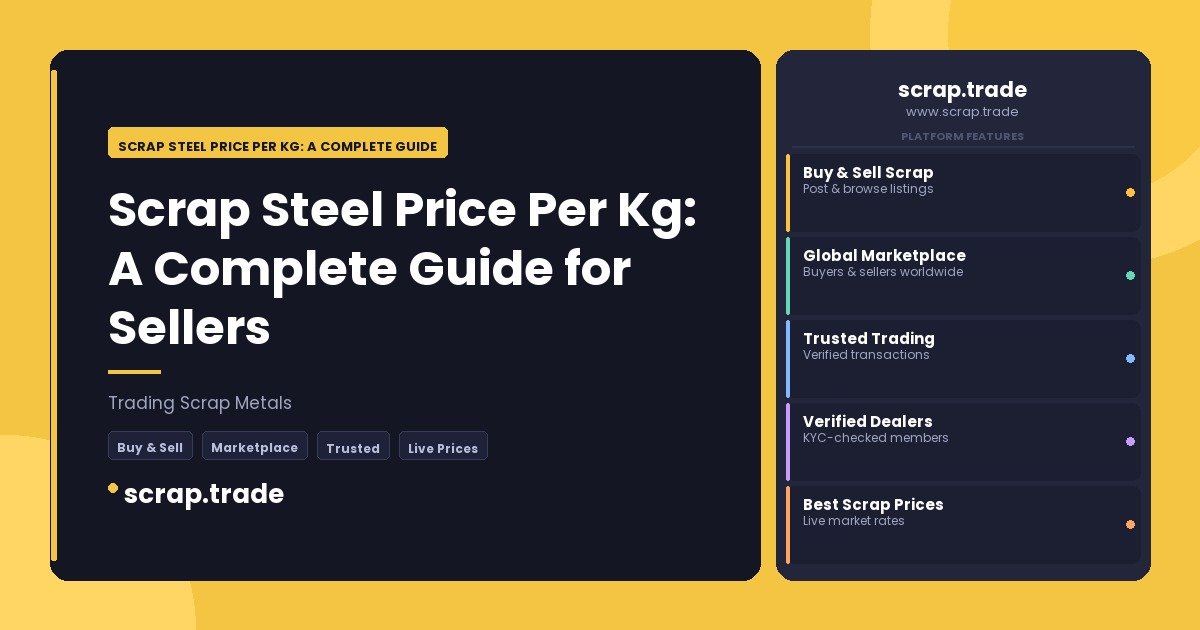 Scrap Steel Price Per Kg: A Complete Guide for Sellers - Scrap Steel Price Per Kg: A Complete Guide for Sellers
