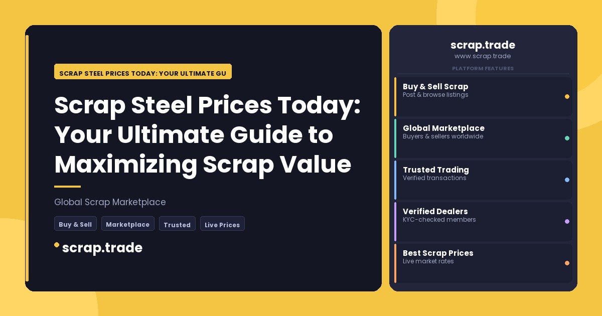 Scrap Steel Prices Today: Your Ultimate Guide to Maximizing Scrap Value - Scrap Steel Prices Today: Your Ultimate Guide to Ma
