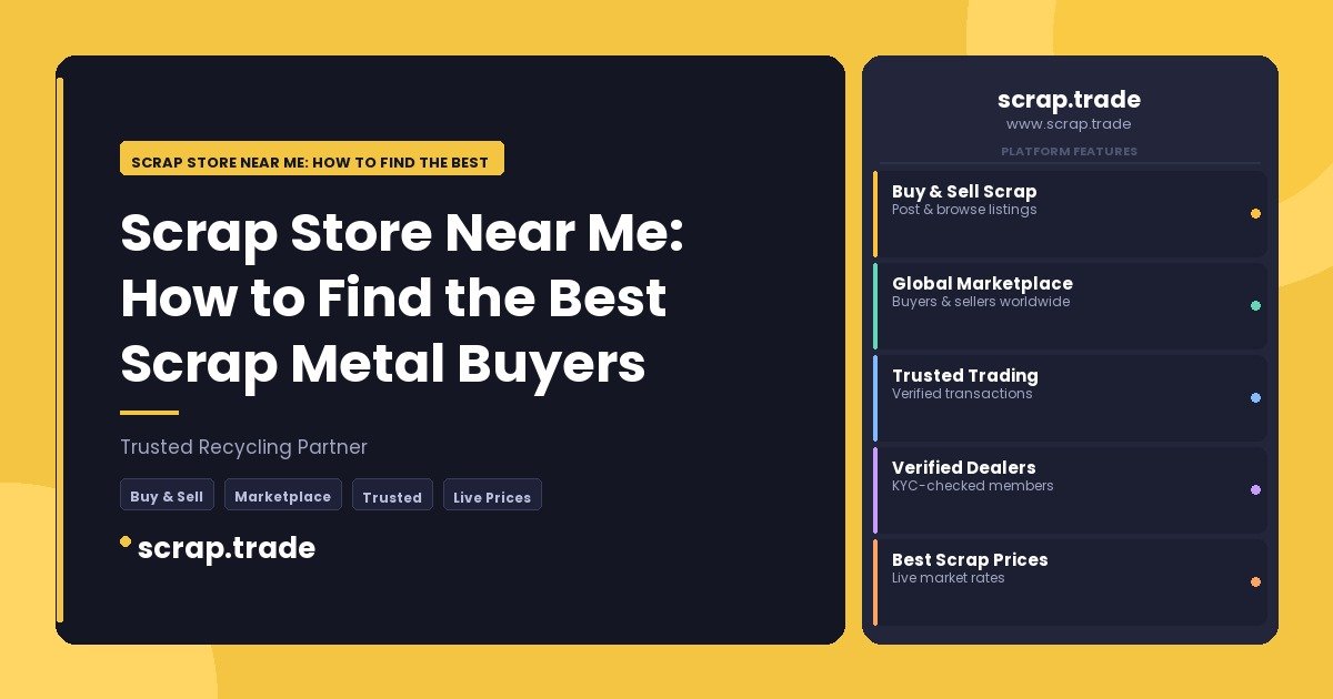 Scrap Store Near Me: How to Find the Best Scrap Metal Buyers - Scrap Store Near Me: How to Find the Best Scrap Metal Buyers