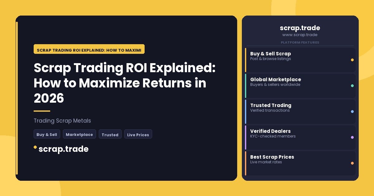 Scrap Trading ROI Explained: How to Maximize Returns in 2026 - Scrap Trading ROI Explained: How to Maximize Returns in 2026