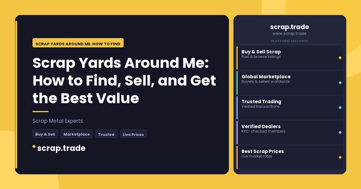 Scrap Yards Around Me: How to Find - Scrap Yards Around Me: How to Find