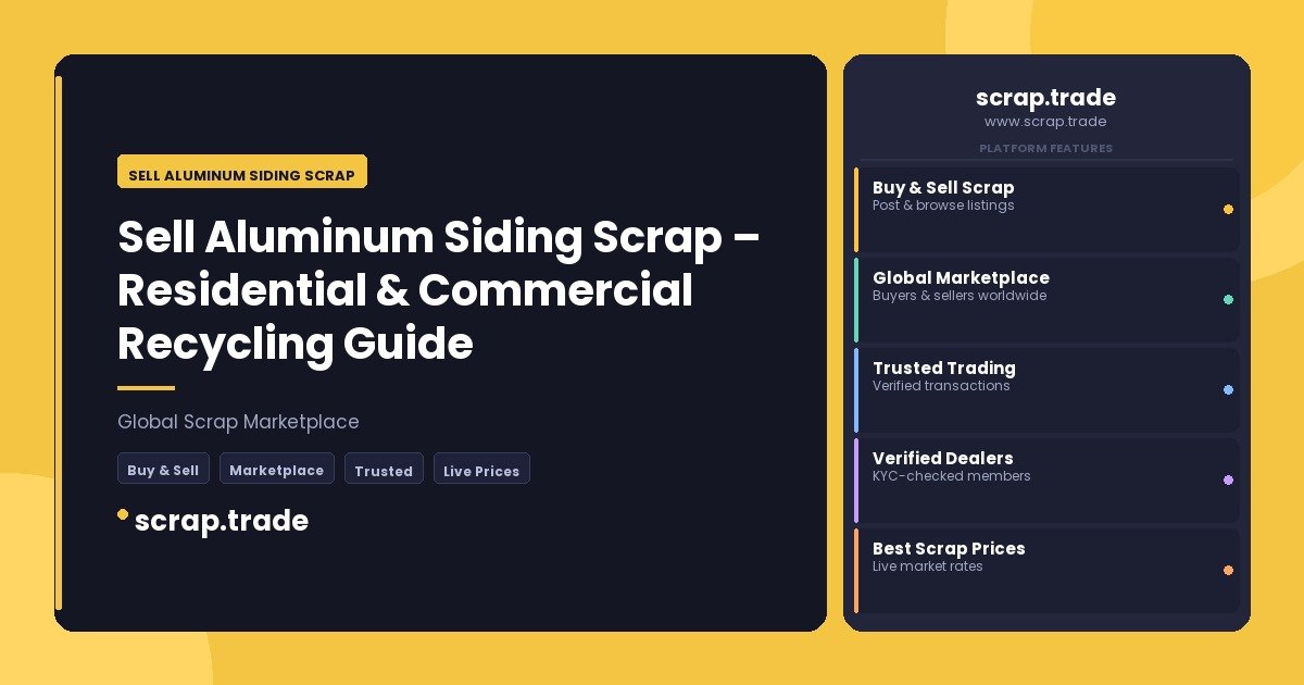 Sell Aluminum Siding Scrap - Sell Aluminum Siding Scrap