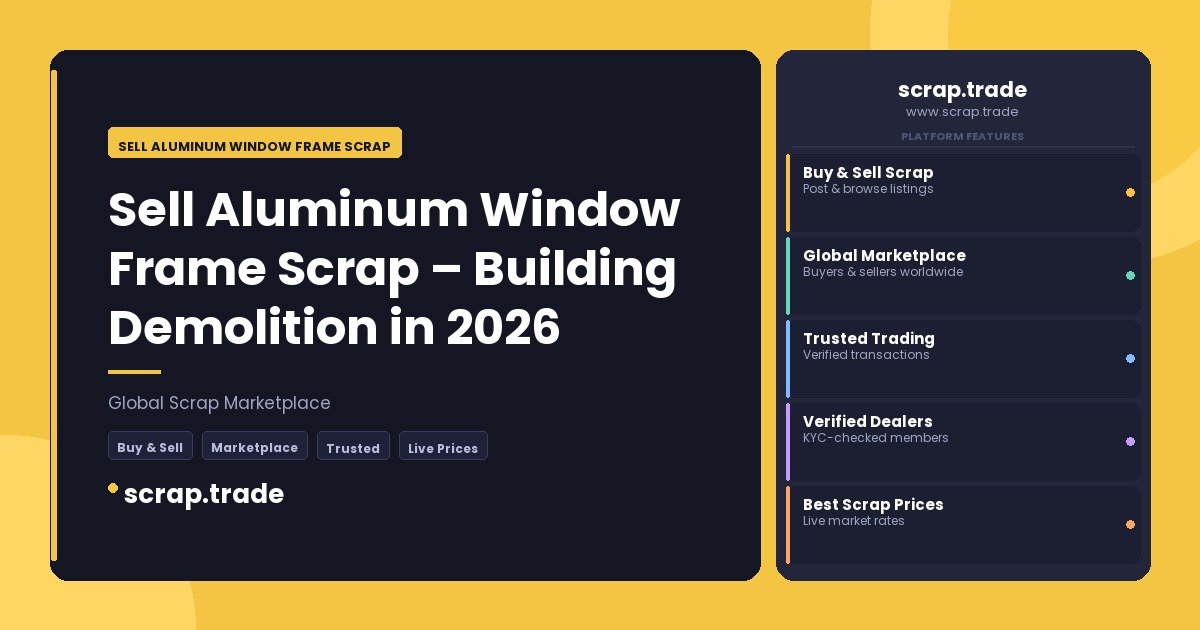 Sell Aluminum Window Frame Scrap - Sell Aluminum Window Frame Scrap