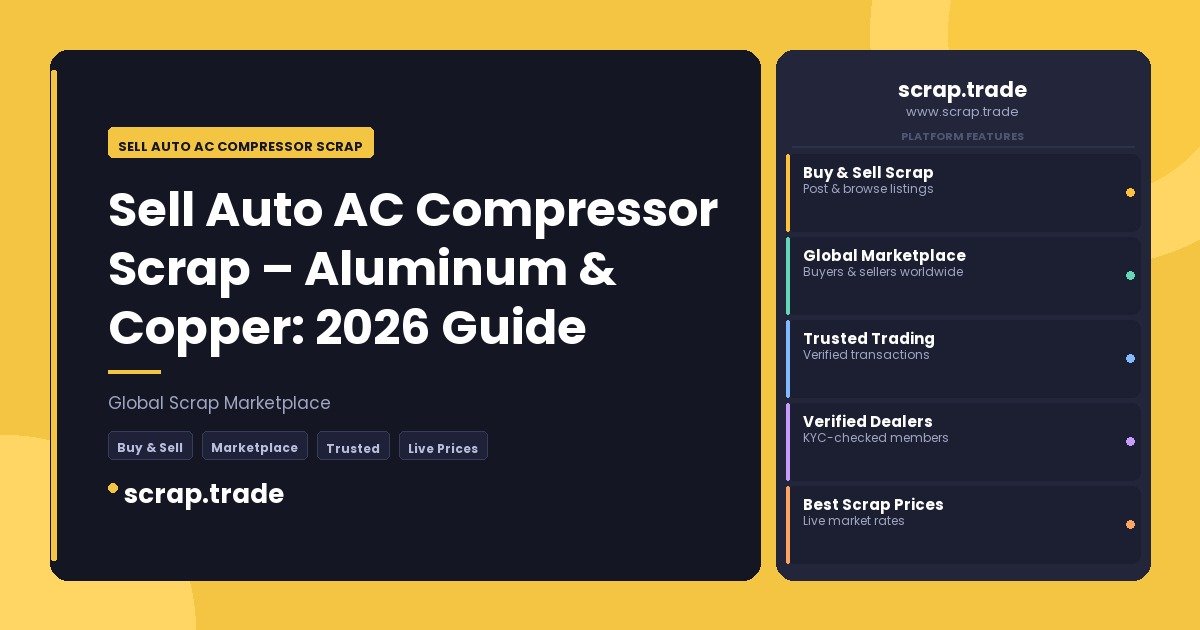 Sell Auto AC Compressor Scrap - Sell Auto AC Compressor Scrap