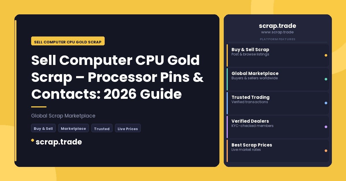 Sell Computer CPU Gold Scrap - Sell Computer CPU Gold Scrap