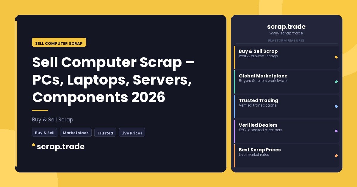 Sell Computer Scrap - Sell Computer Scrap