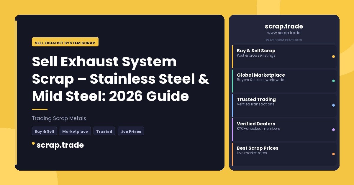 Sell Exhaust System Scrap - Sell Exhaust System Scrap