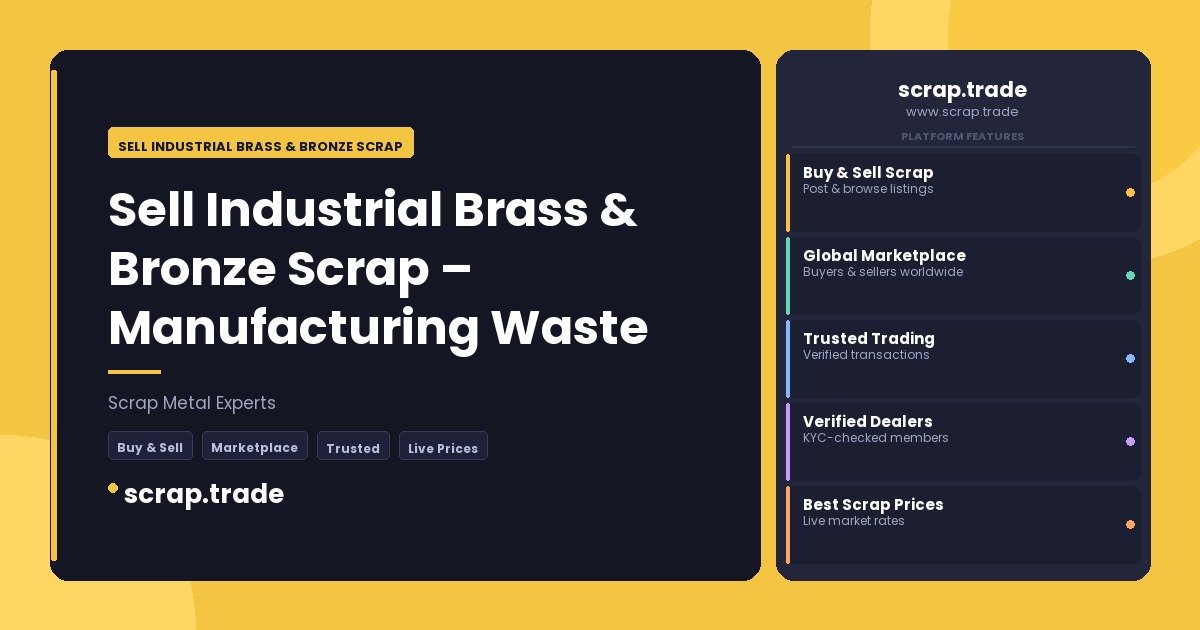 Sell Industrial Brass & Bronze Scrap - Sell Industrial Brass & Bronze Scrap