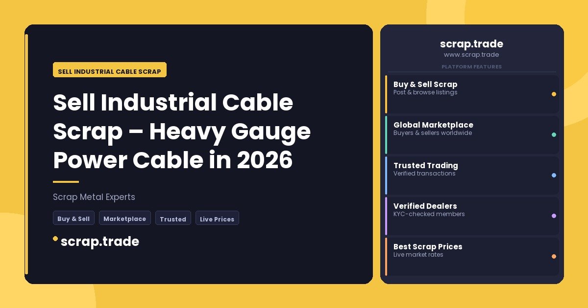 Sell Industrial Cable Scrap - Sell Industrial Cable Scrap
