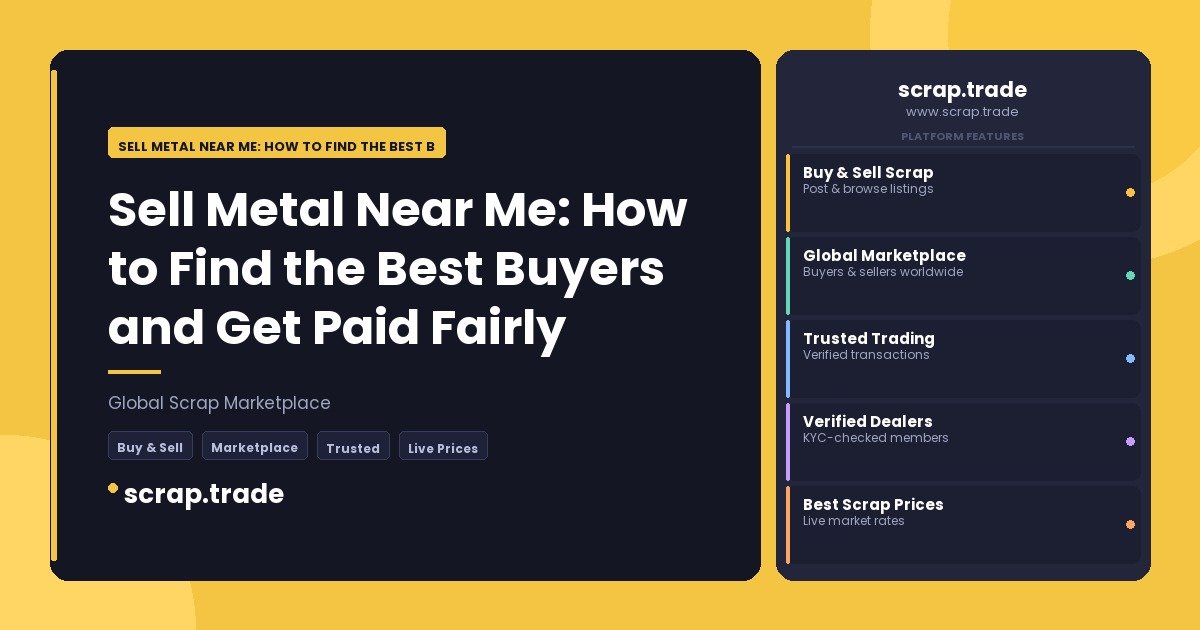 Sell Metal Near Me: How to Find the Best Buyers and Get Paid Fairly - Sell Metal Near Me: How to Find the Best Buyers and Get