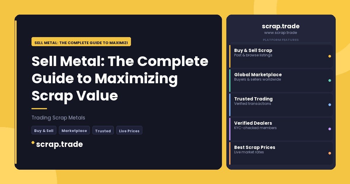 Sell Metal: The Complete Guide to Maximizing Scrap Value - Sell Metal: The Complete Guide to Maximizing Scrap Value