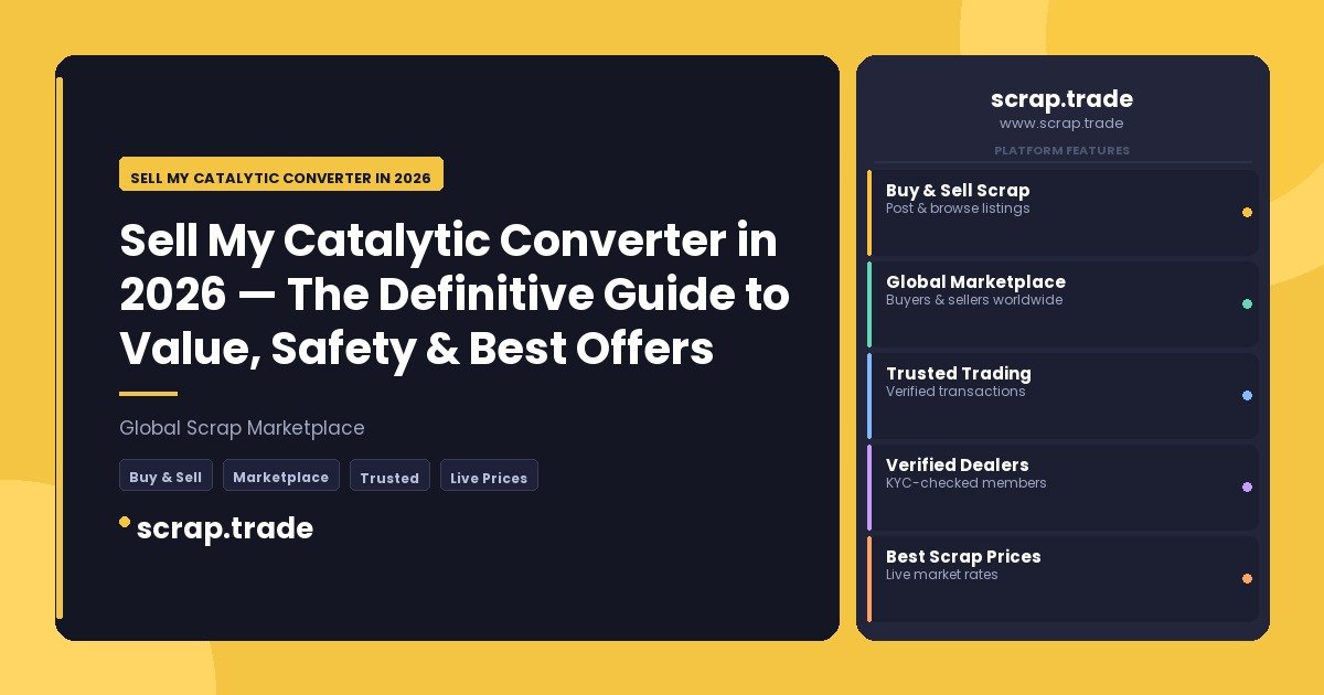 Sell My Catalytic Converter in 2026 - Sell My Catalytic Converter in 2026