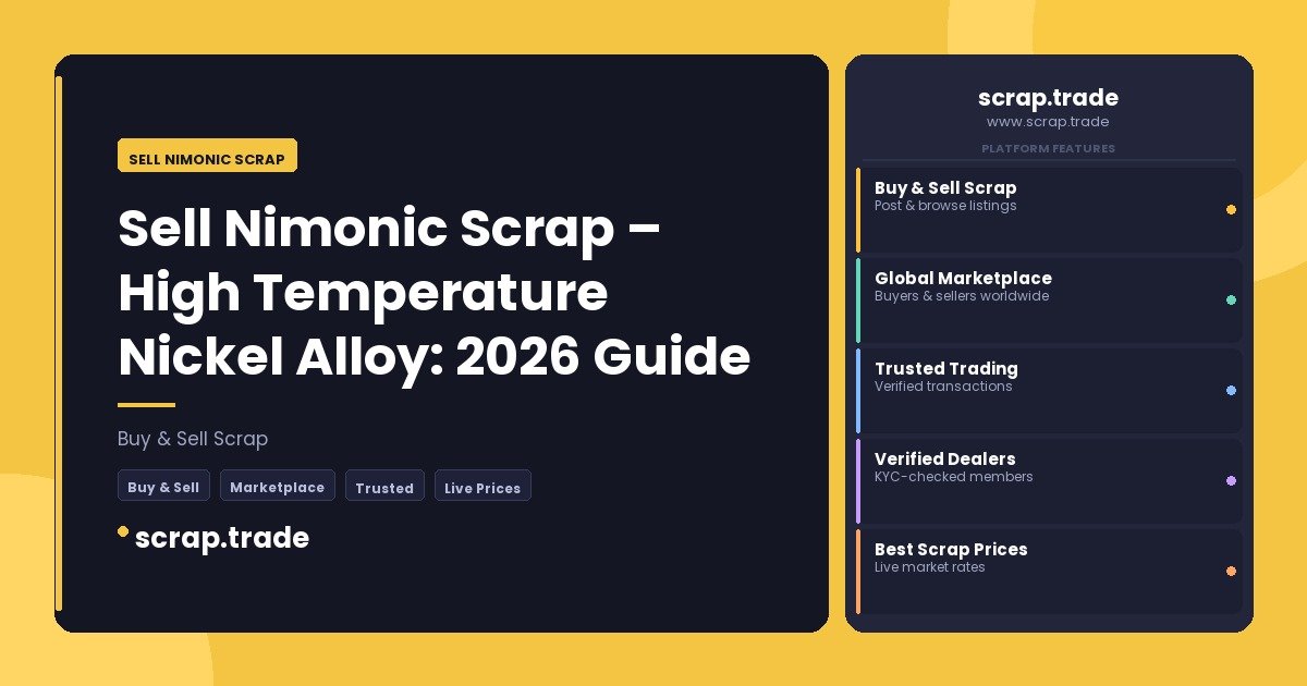 Sell Nimonic Scrap - Sell Nimonic Scrap