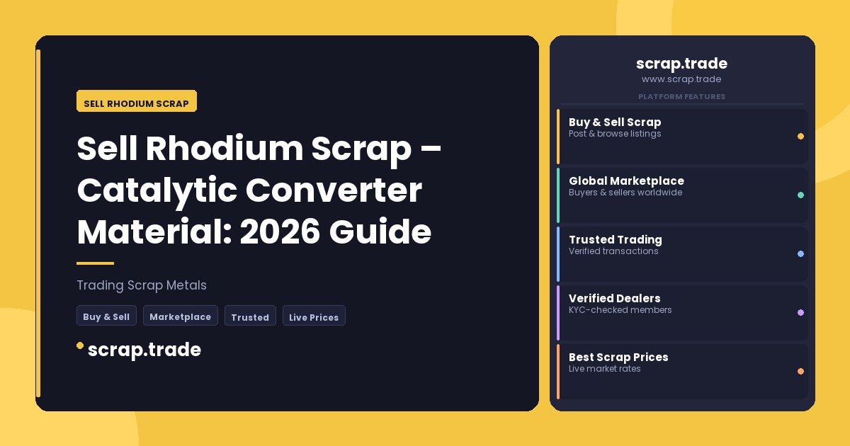 Sell Rhodium Scrap - Sell Rhodium Scrap