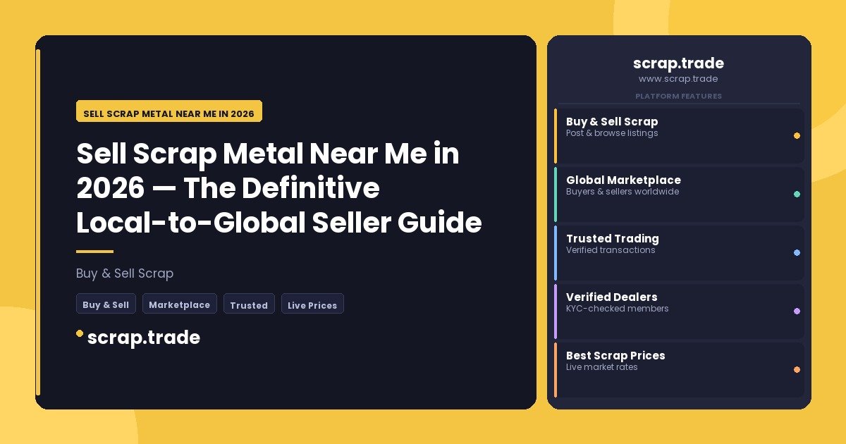 Sell Scrap Metal Near Me in 2026 - Sell Scrap Metal Near Me in 2026