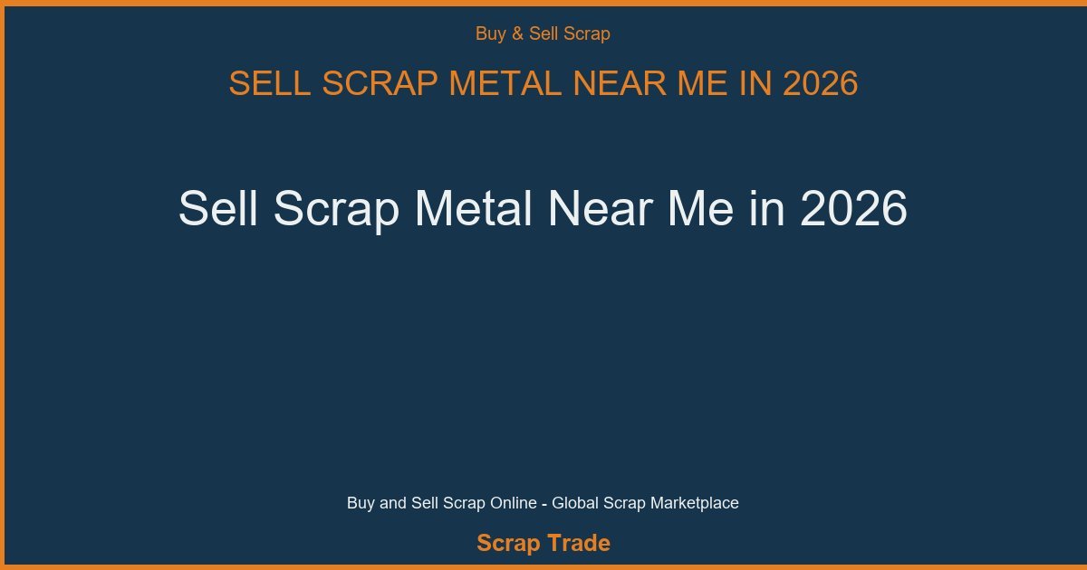 Sell Scrap Metal Near Me in 2026 - Sell Scrap Metal Near Me in 2026