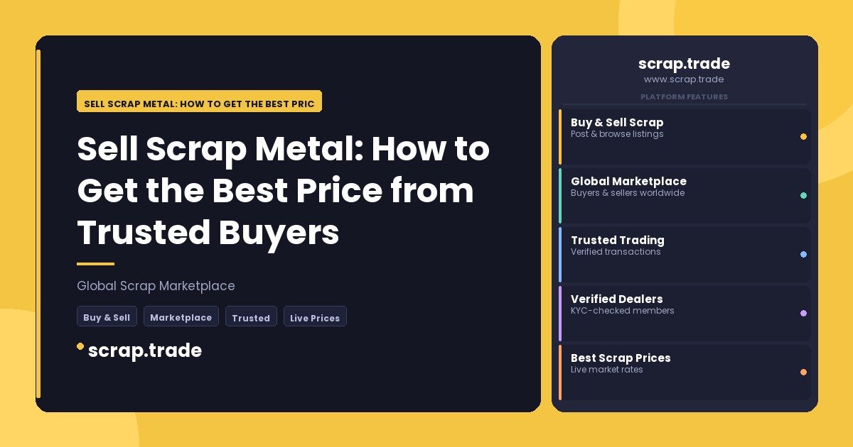 Sell Scrap Metal: How to Get the Best Price from Trusted Buyers - Sell Scrap Metal: How to Get the Best Price from Trusted Bu