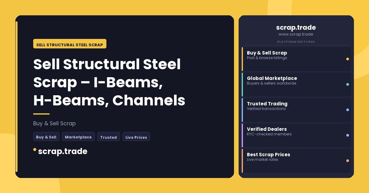 Sell Structural Steel Scrap - Sell Structural Steel Scrap