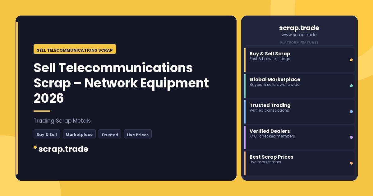 Sell Telecommunications Scrap - Sell Telecommunications Scrap