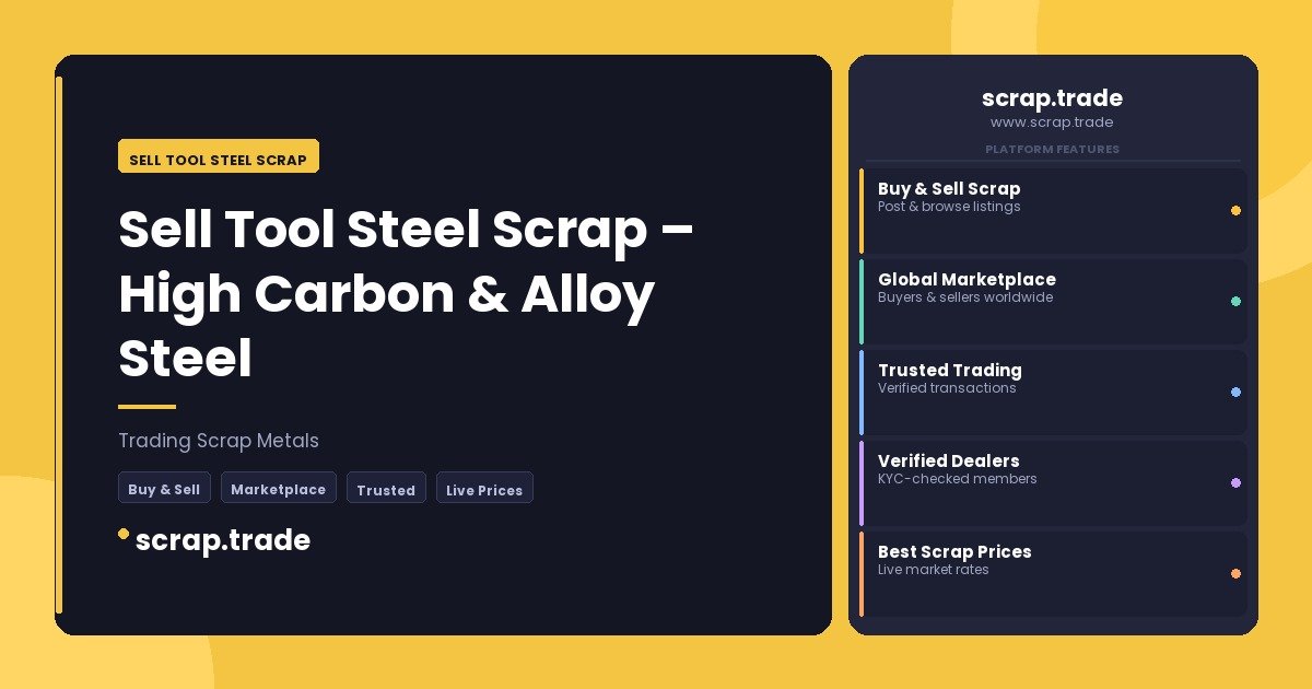 Sell Tool Steel Scrap - Sell Tool Steel Scrap