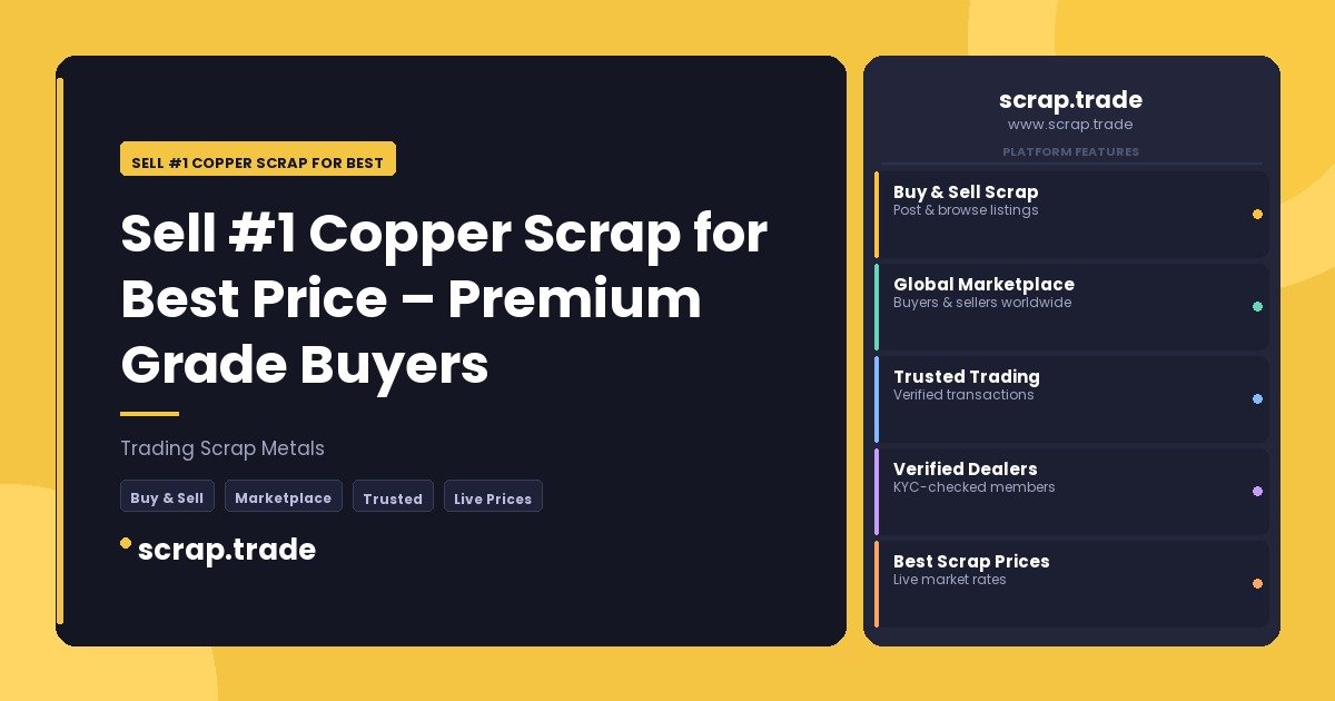 Sell #1 Copper Scrap for Best - Sell #1 Copper Scrap for Best