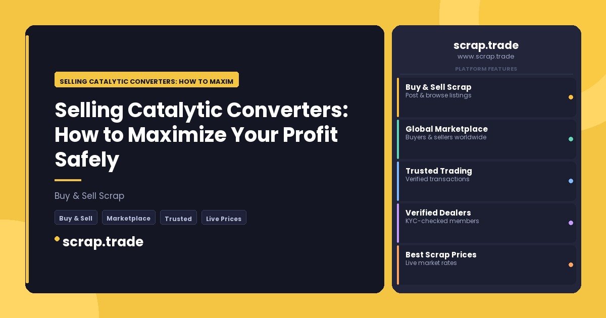 Selling Catalytic Converters: How to Maximize Your Profit Safely - Selling Catalytic Converters: How to Maximize Your Profit