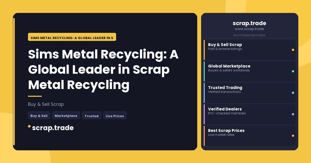 Sims Metal Recycling: A Global Leader in Scrap Metal Recycling - Sims Metal Recycling: A Global Leader in Scrap Metal Recycli
