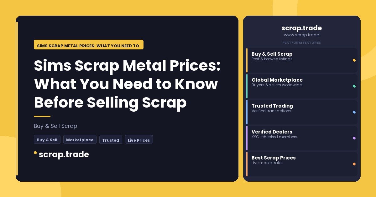 Sims Scrap Metal Prices: What You Need to Know Before Selling Scrap - Sims Scrap Metal Prices: What You Need to Know Before S