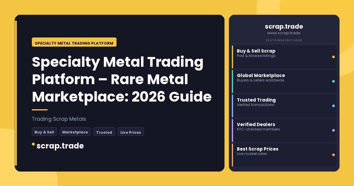 Specialty Metal Trading Platform - Specialty Metal Trading Platform
