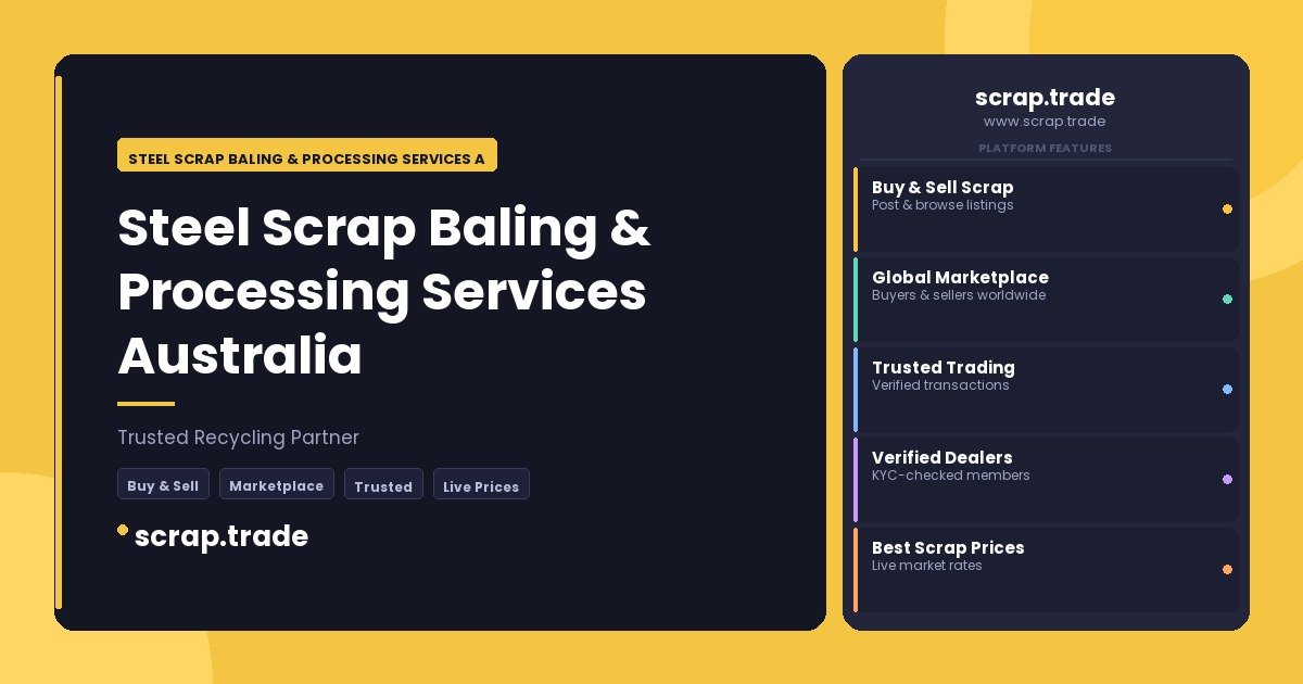 Steel Scrap Baling & Processing Services Australia - Steel Scrap Baling & Processing Services Australia