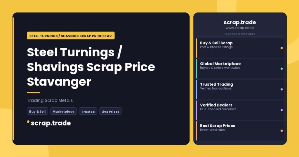 Steel Turnings / Shavings Scrap Price Stavanger - Steel Turnings / Shavings Scrap Price Stavanger