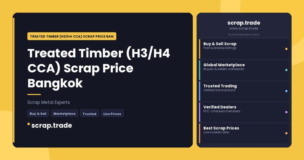 Treated Timber (H3/H4 CCA) Scrap Price Bangkok - Treated Timber (H3/H4 CCA) Scrap Price Bangkok