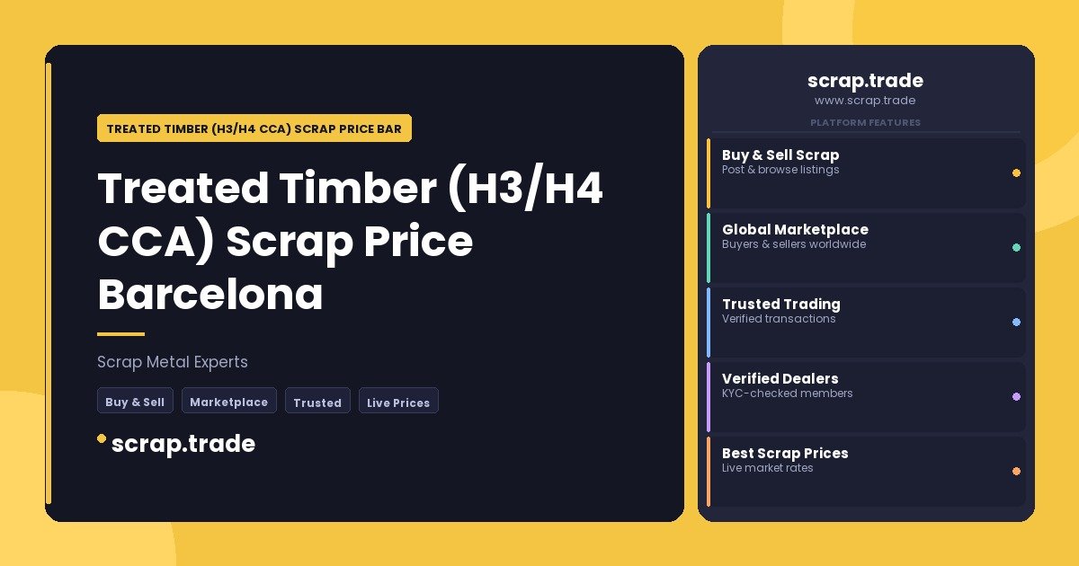 Treated Timber (H3/H4 CCA) Scrap Price Barcelona - Treated Timber (H3/H4 CCA) Scrap Price Barcelona