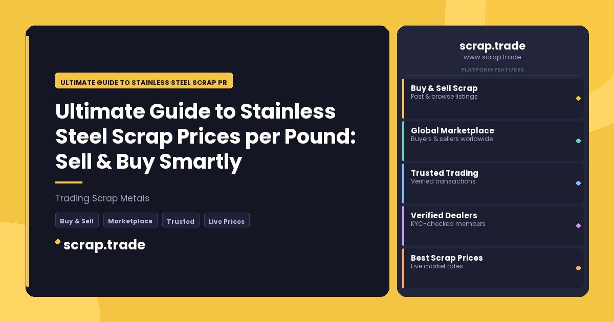 Ultimate Guide to Stainless Steel Scrap Prices per Pound: Sell & Buy Smartly - Ultimate Guide to Stainless Steel Scrap Prices
