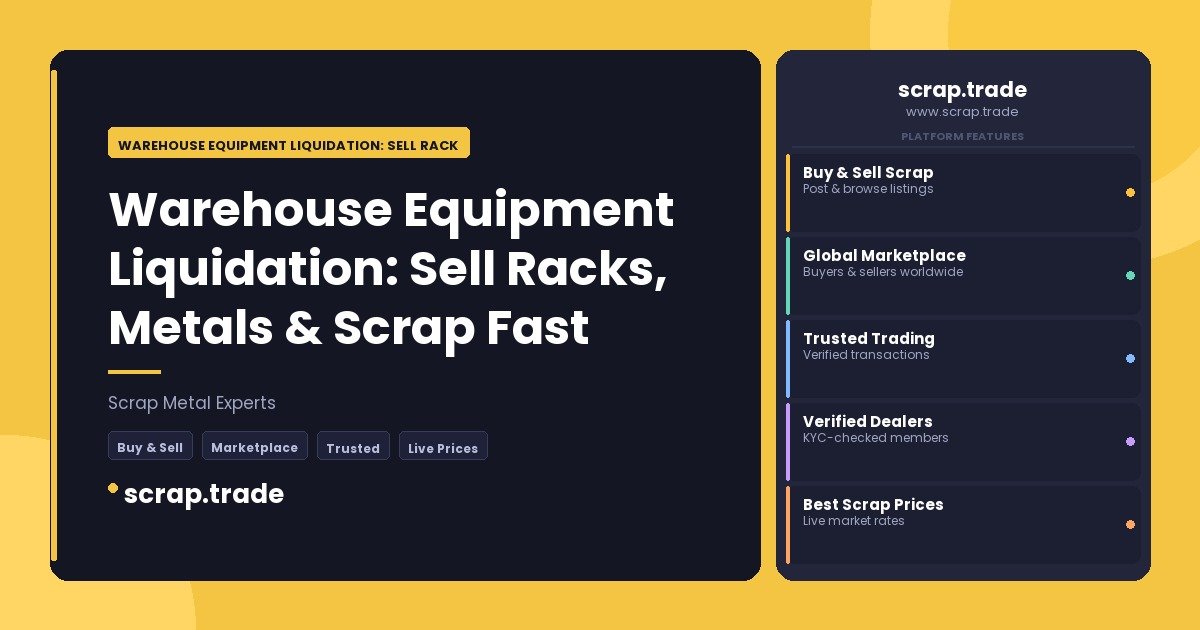 Warehouse Equipment Liquidation: Sell Racks - Warehouse Equipment Liquidation: Sell Racks