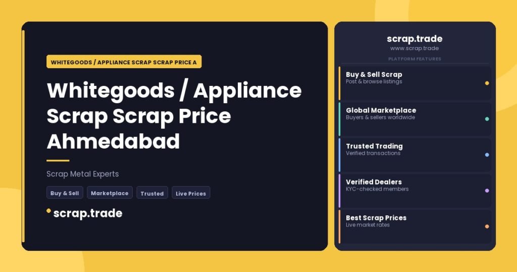 Whitegoods / Appliance Scrap Scrap Price Ahmedabad - Whitegoods / Appliance Scrap Scrap Price Ahmedabad