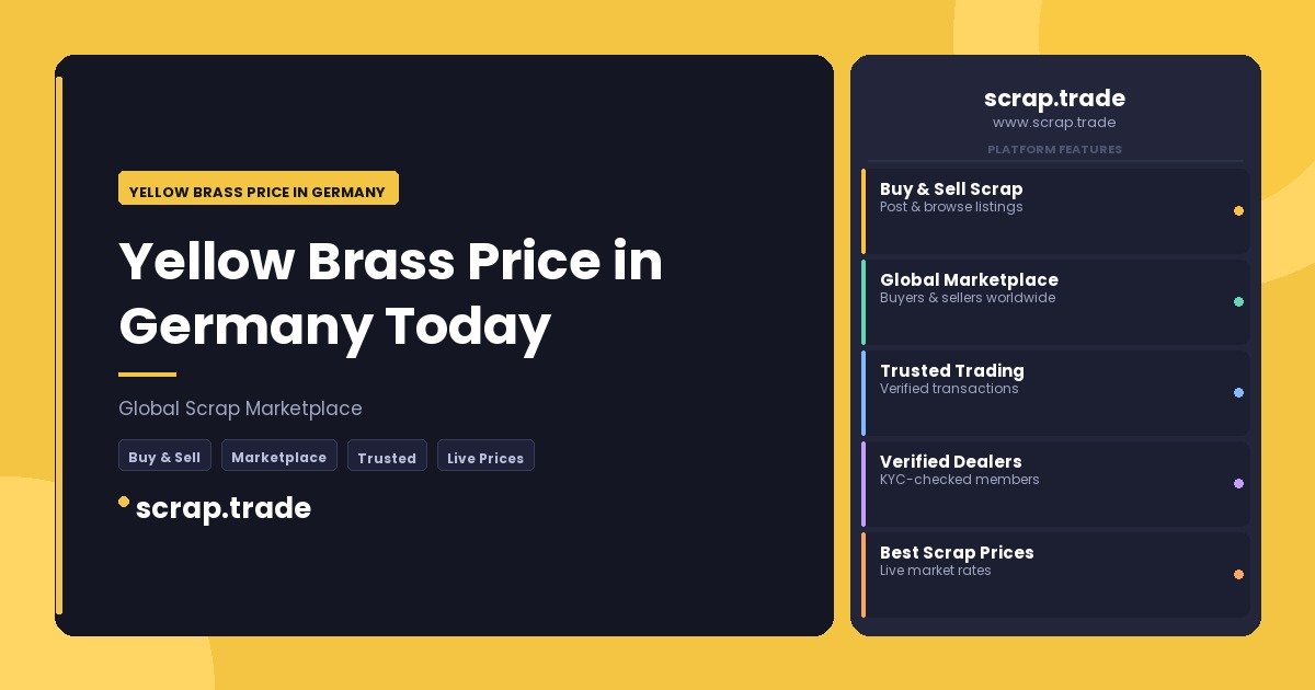 Yellow Brass Price in Germany - Yellow Brass Price in Germany